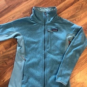 Patagonia blue zip up.  Size medium. Like new. Thumb hole cuffs.